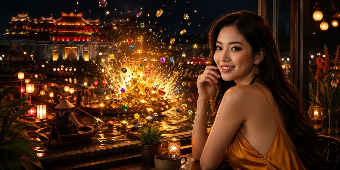 Không gian cà phê Huế minh họa người dùng theo dõi lịch thể thao